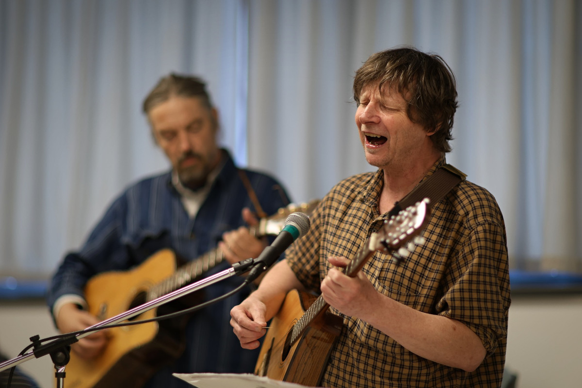 Petr Nikl na otwarciu HEX Gallery