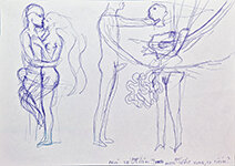 Lucie Ferliková – Nothing Compared to You 2, ballpoint pen on paper, 29.5×21 cm, 2014