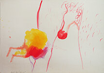 Lucie Ferliková – From Inside-Out Series – Feeling of Humiliation, aniline on paper, 30×45 cm, 2016