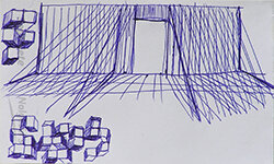 Lucie Ferliková – ballpoint pen on notepad paper, 2007–10