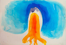 Lucie Ferliková – From Inside-Out Series – Sanctuary of Heaven, aniline on paper, 30×45 cm, 2016