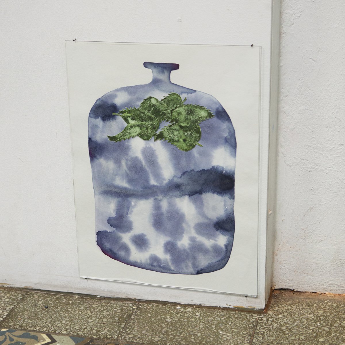 Painted by self made inks, 2024 (photo by Liina Aalto-Setälä) - artwork by Michaela Casková