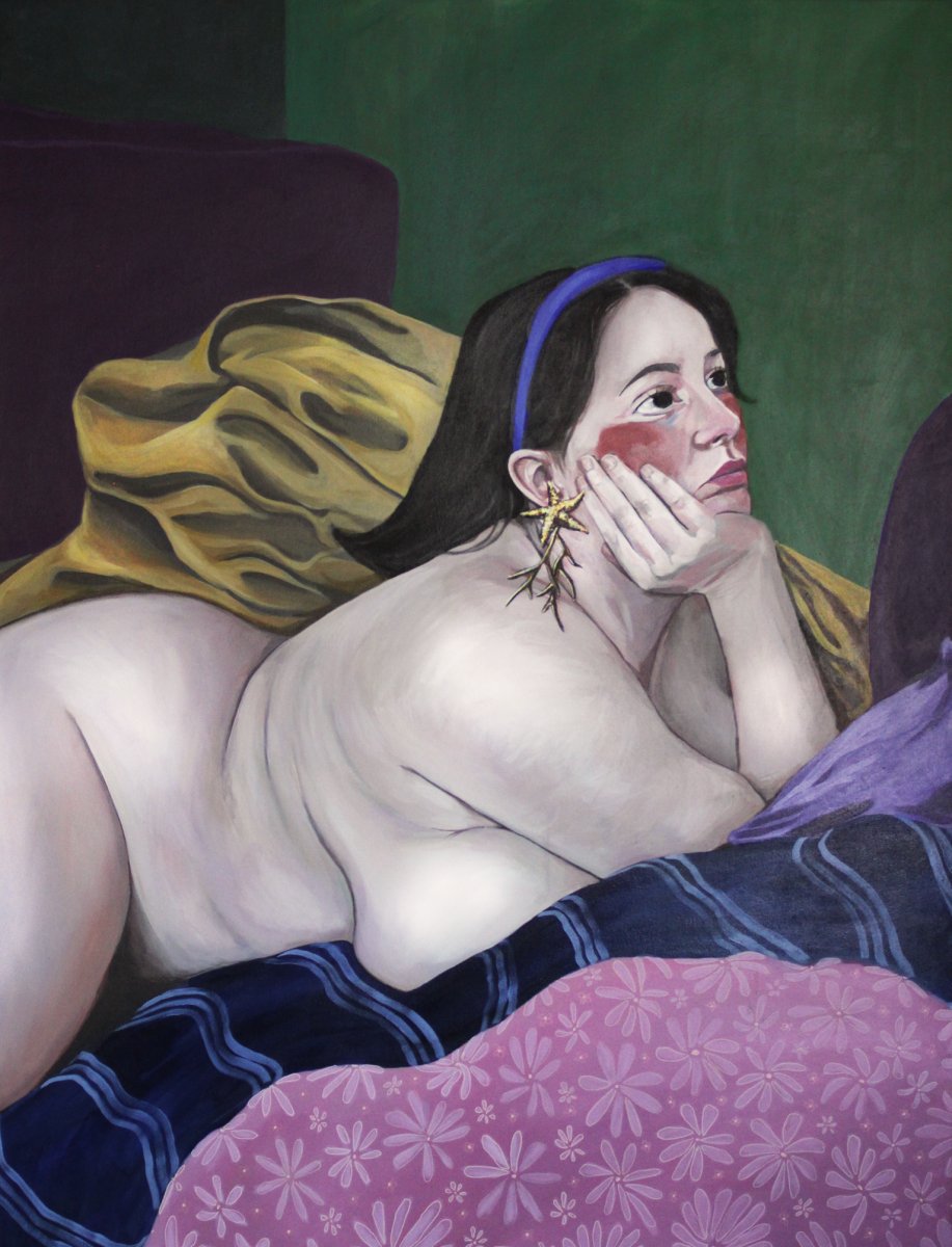 Najlepšia žena - odložená 2025 The Best Woman - Left behind La Meilleure Femme - Négligée  Acrylic on canvas 170 × - karya Radka Tomaschek Škodová