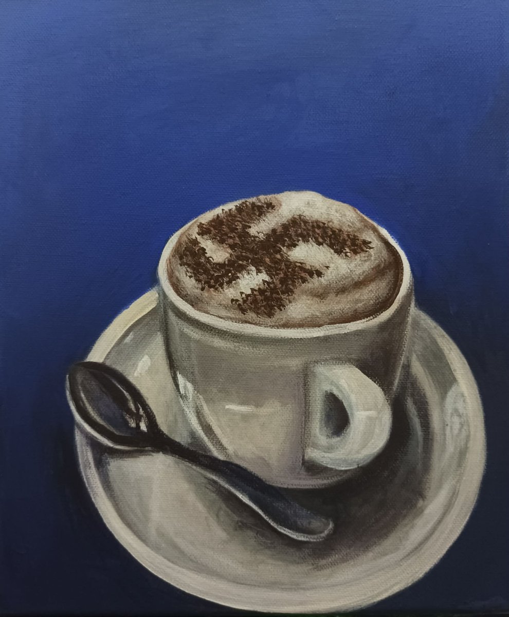 FILIP, akryl na plátně, 30x20x1 cm, 2025 - artwork by Michaela Hromadová