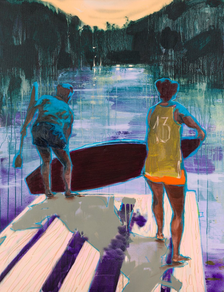 Premonition, 105×80 cm, 2023 - dílo od Kristina Mesaroš