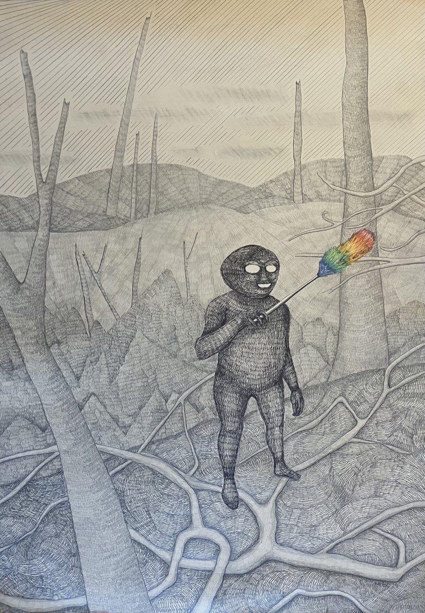 I moji démoni mají své démony, 70x50, 2024 - artwork by Marie Butula Cichá