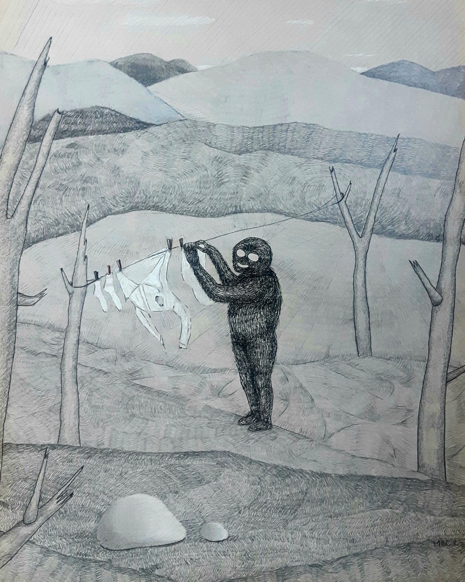 I moji démoni mají své démony, 70x50, 2024 - artwork by Marie Butula Cichá