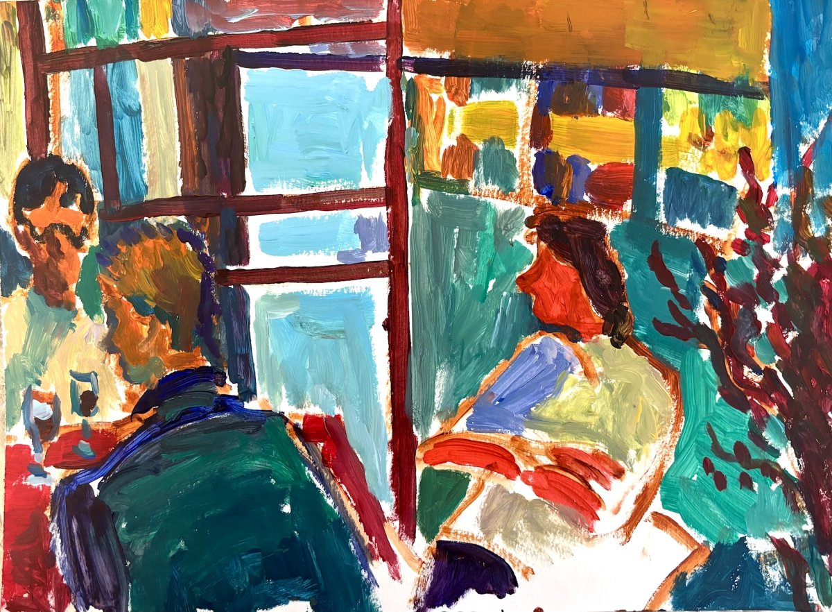 Night at Uganda Bar, 2025 - artwork by Tal Hagi