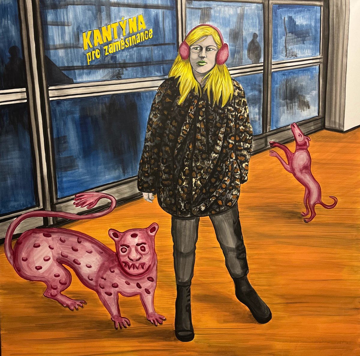 Místa nedourčenosti, 140x140, 2024 - artwork by Marie Butula Cichá