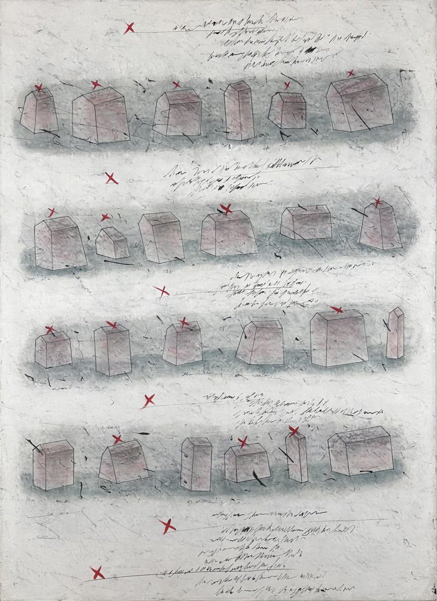 选择，布面丙烯，110 × 80 cm，2026 - Jan Svoboda的作品