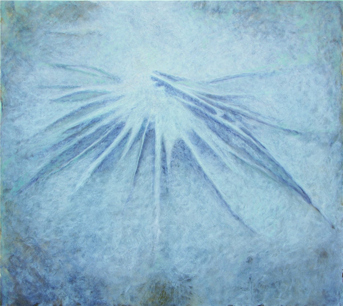 "ujście" 180 x 200 cm, 2024 - artwork by Artur Wieczerzyński