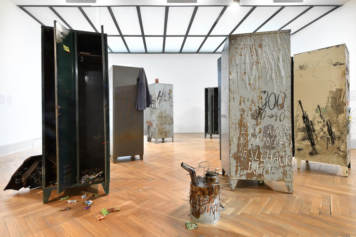 The Darkness We Talk From, 2024, installation, photo Michaela Dvořáková - artwork by Maud Kotasová