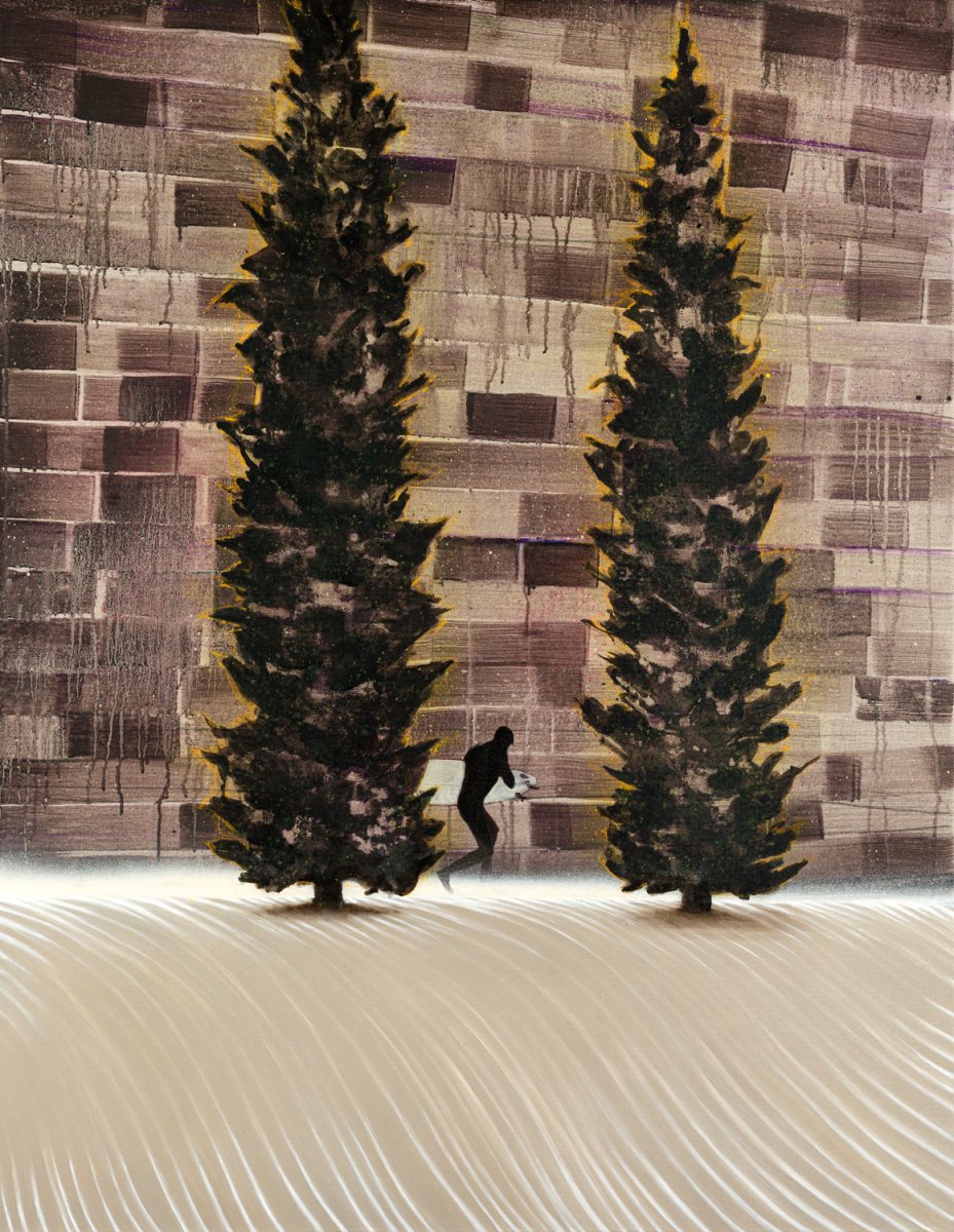 The Wave, 120×95 cm, 2022 - dílo od Kristina Mesaroš