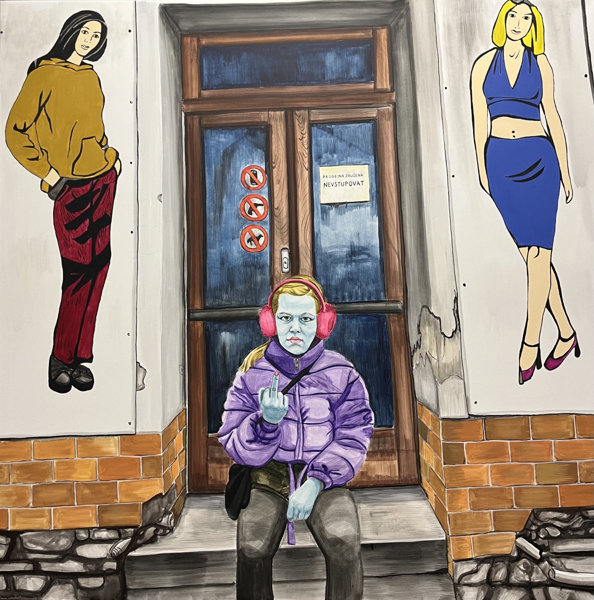 Místa zmaru, 140x140, 2024 - artwork by Marie Butula Cichá