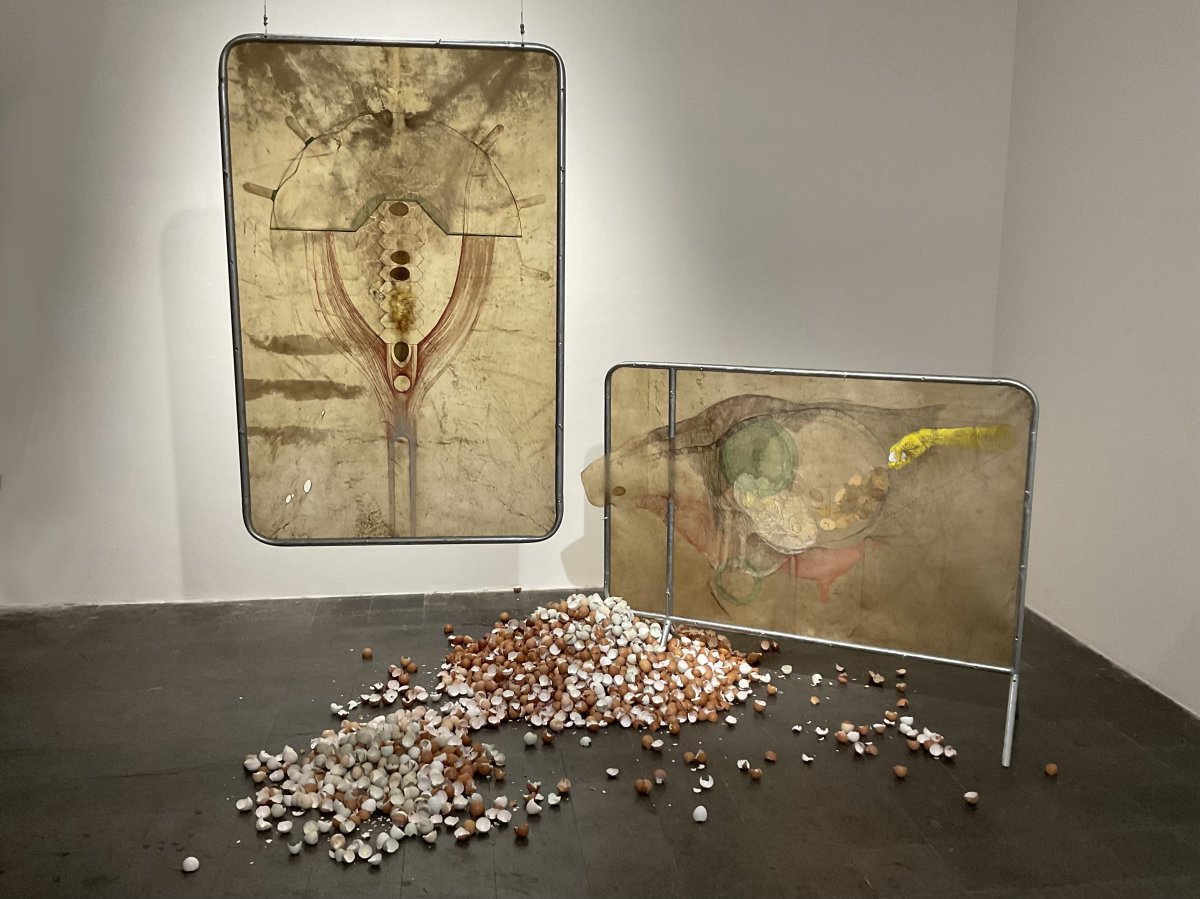 Through the Opening in the Rumen, Licked from Within, ExPost Prague, 2023 - artwork by Tereza Holá