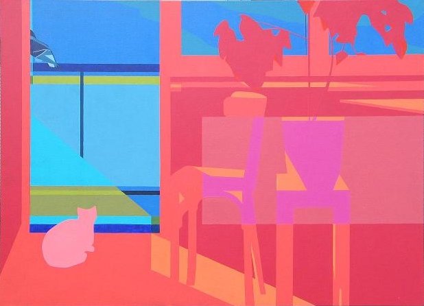 Dóra and the Pigeon, 145×200 cm - artwork by Market Lamoš Žitňanská