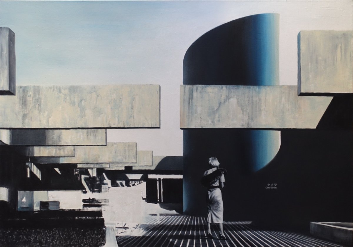 EXPO III, olej na plátně, 130×185 cm, 2019 - dílo od Lukáš Havrda