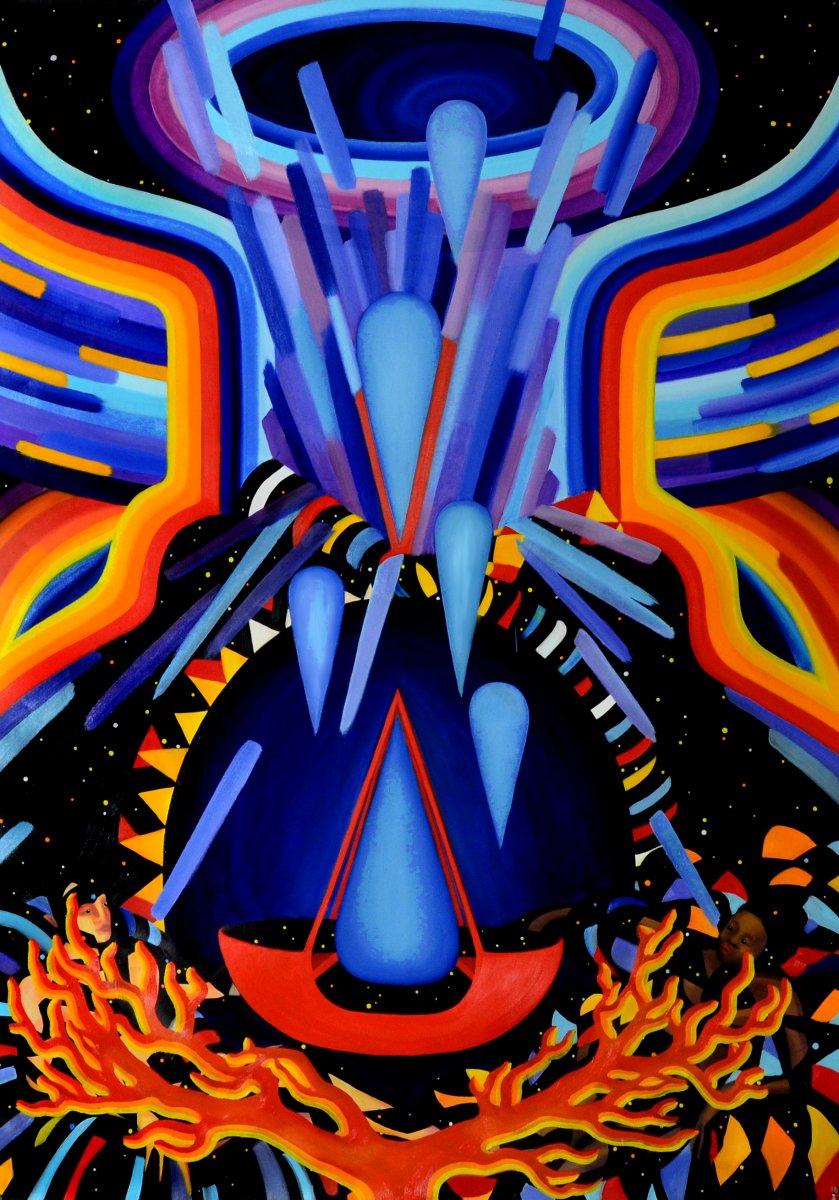 Pláč Tiferet, olej na plátně, 153 x 107 cm, 2026 - dílo od Lenka Jirková Táborská