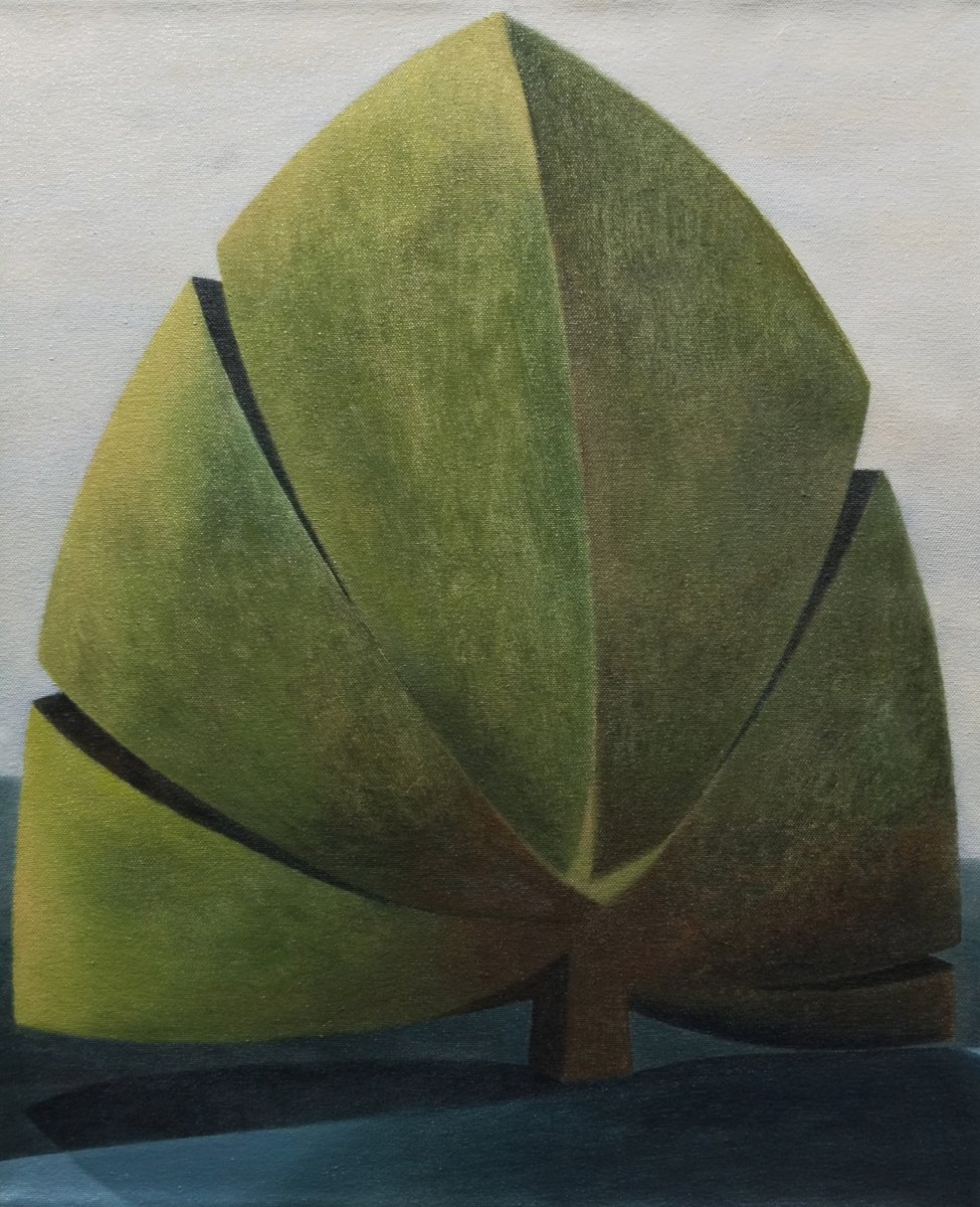 The tree, oil on canvas, 40x50 cm - artwork by Adéla Valchařová
