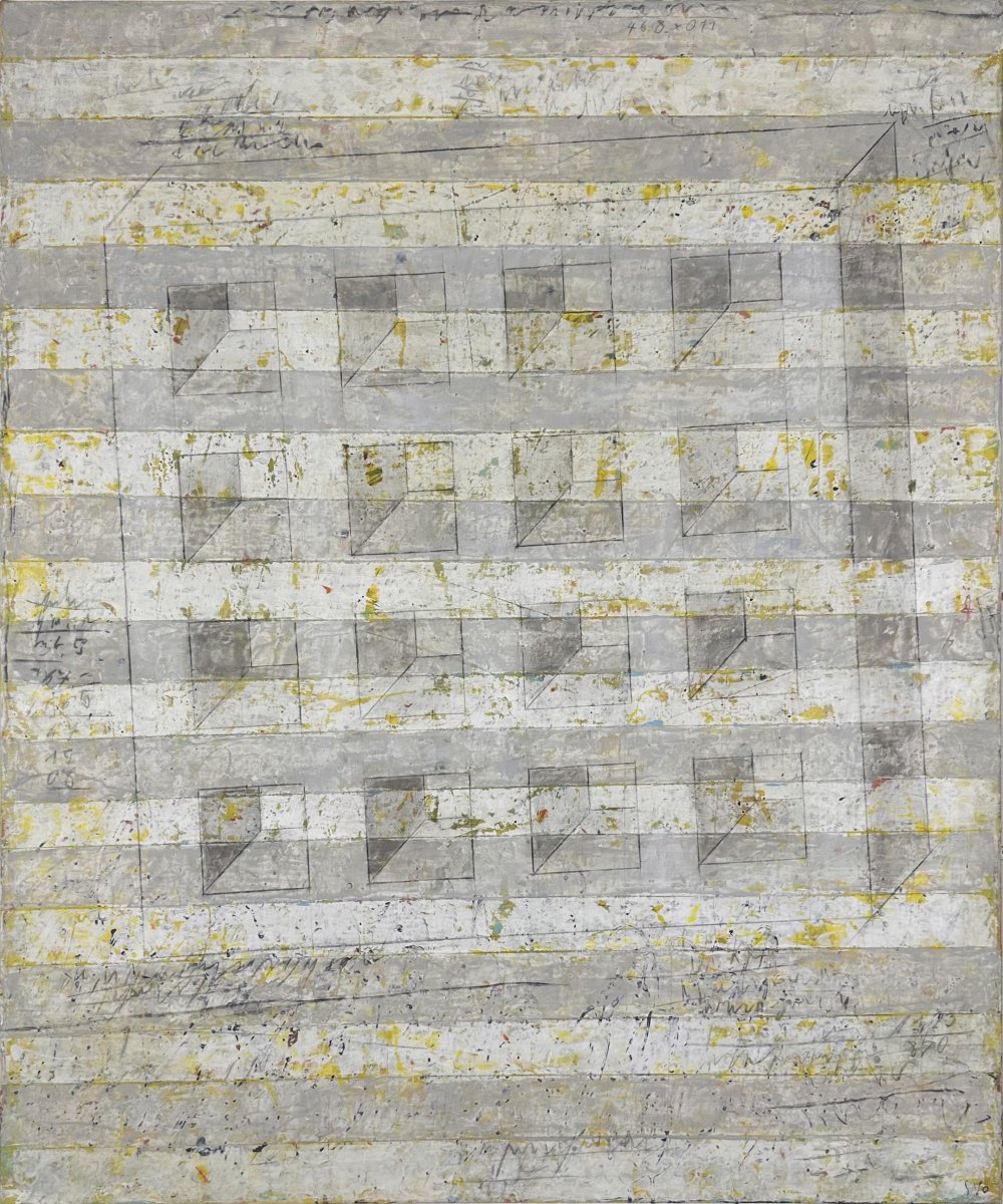 钢 11140，布面丙烯，90 × 75 cm，2026 - Jan Svoboda的作品
