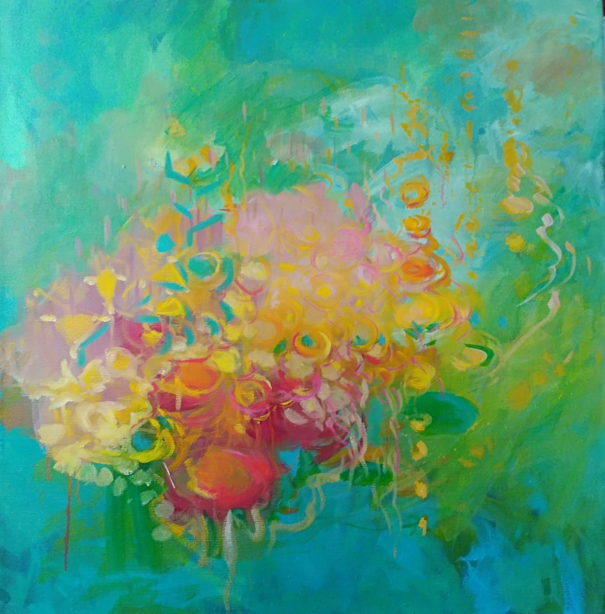 Arabeska, olej na plátně, 87 × 89 cm, 2013 - dílo od Alice Waisserová