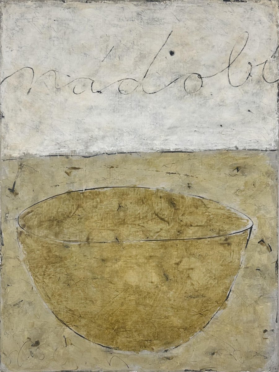 餐具，布面丙烯，80 × 60 cm，2024 - Jan Svoboda的作品