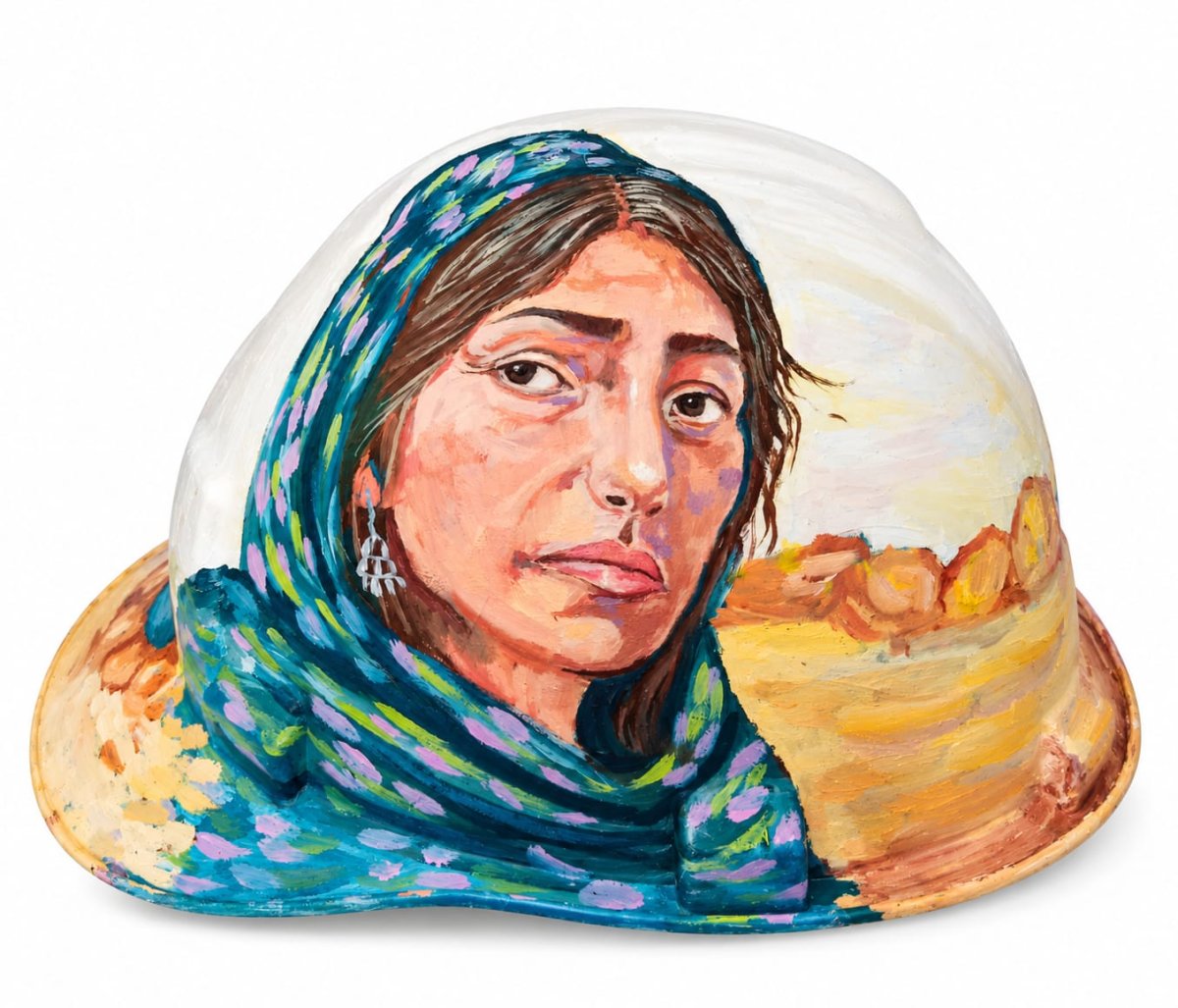 Blízkost, kombinovaná technika, 21–23 × 15–17 cm – dílo od Hatice Atamış
