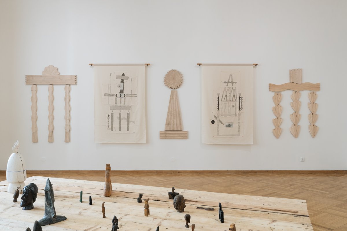 Výstavní pohled v Domě pánů z Kunštátu, 2026, © foto: Jan Prokopius - artwork by Barbora Vovsová