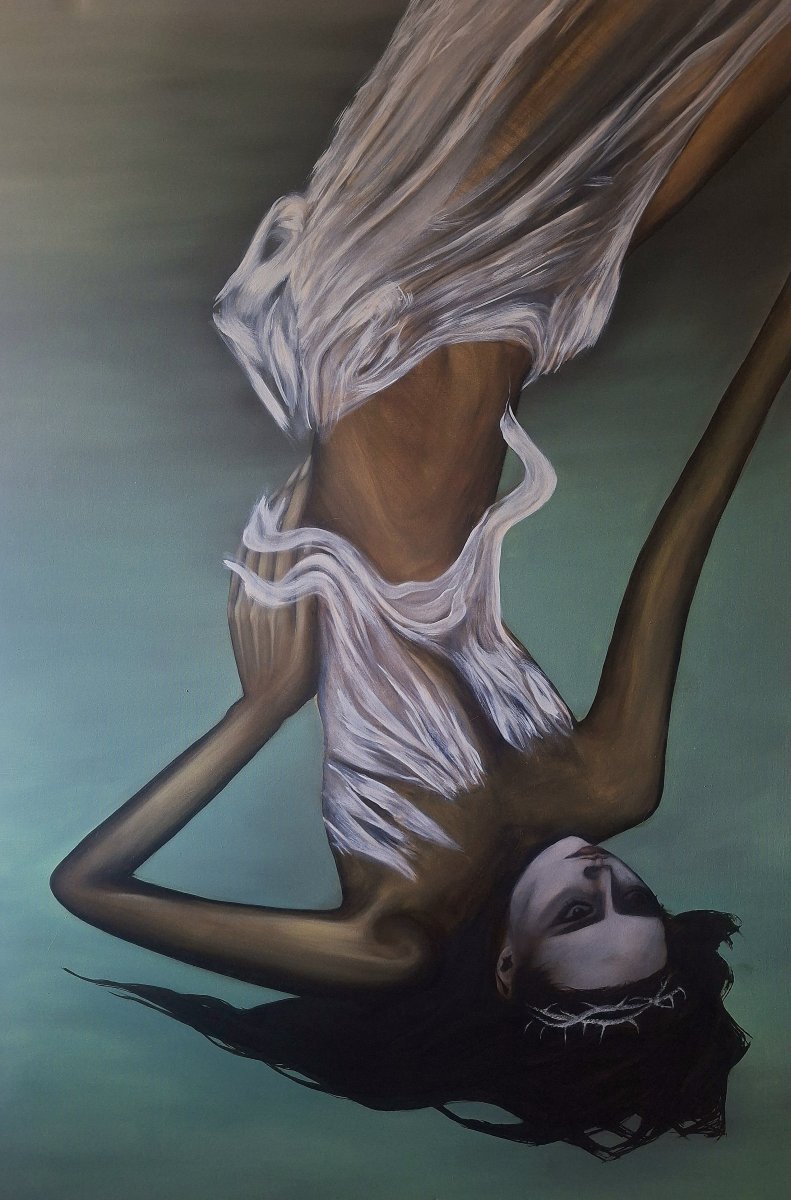 Semangat Zaman, cat minyak di atas kanvas, 150 × 100 cm, 2025 - karya Melanie Bäreis