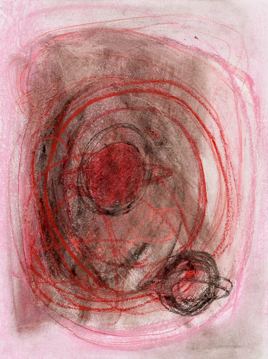 Cosmos, drawing on paper, A4, 2026 - artwork by Natália Okolicsányiová