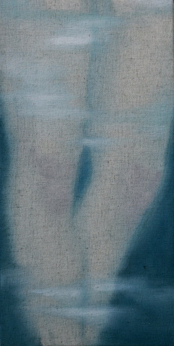 Nebem, akryl na plátně, 36 x 18 cm, 2026 - робота Elisabeth-Marie