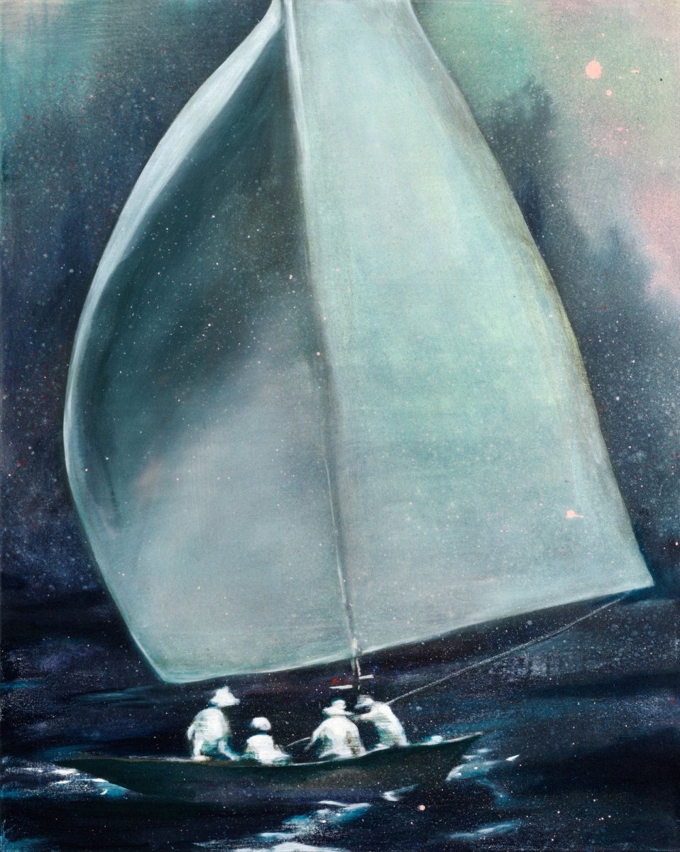 Life, 100×80 cm, 2025 - dílo od Kristina Mesaroš