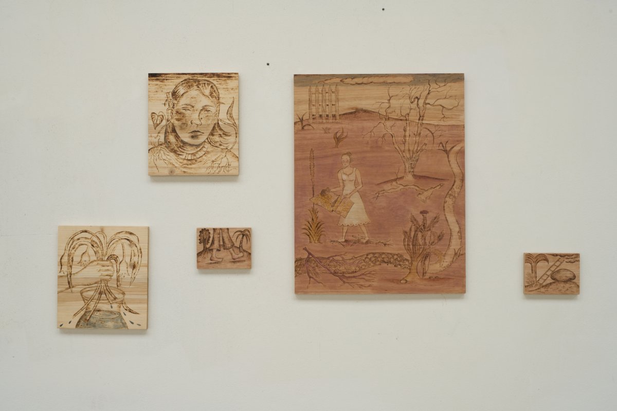 Série pyrografií - artwork by Bára Gehringerová