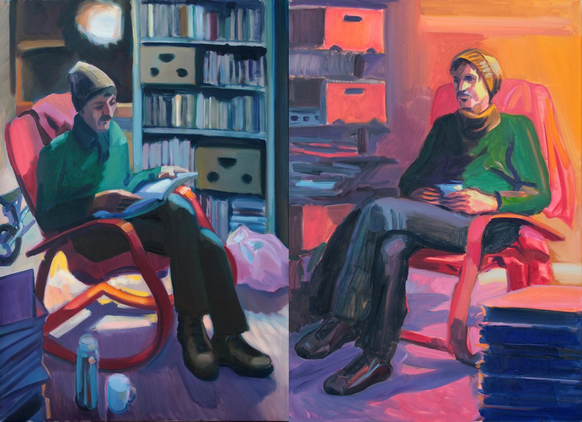 Jakub, 2023, olej na plátně, 130×180 cm - artwork by Jaroslav Grodl