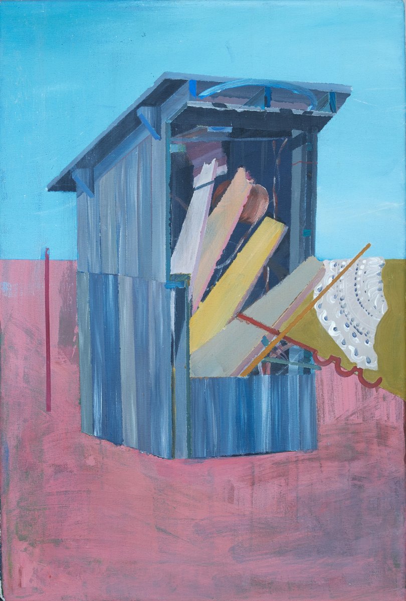 Stone 08 / acrylic on canvas / 60x40 /  2022 - artwork by Marie Vránová