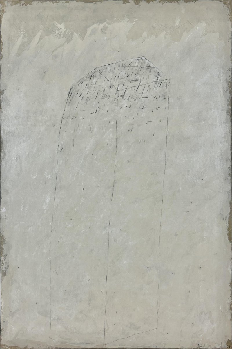 风中央的房子，布面丙烯，150 × 100 cm，2023 - Jan Svoboda的作品