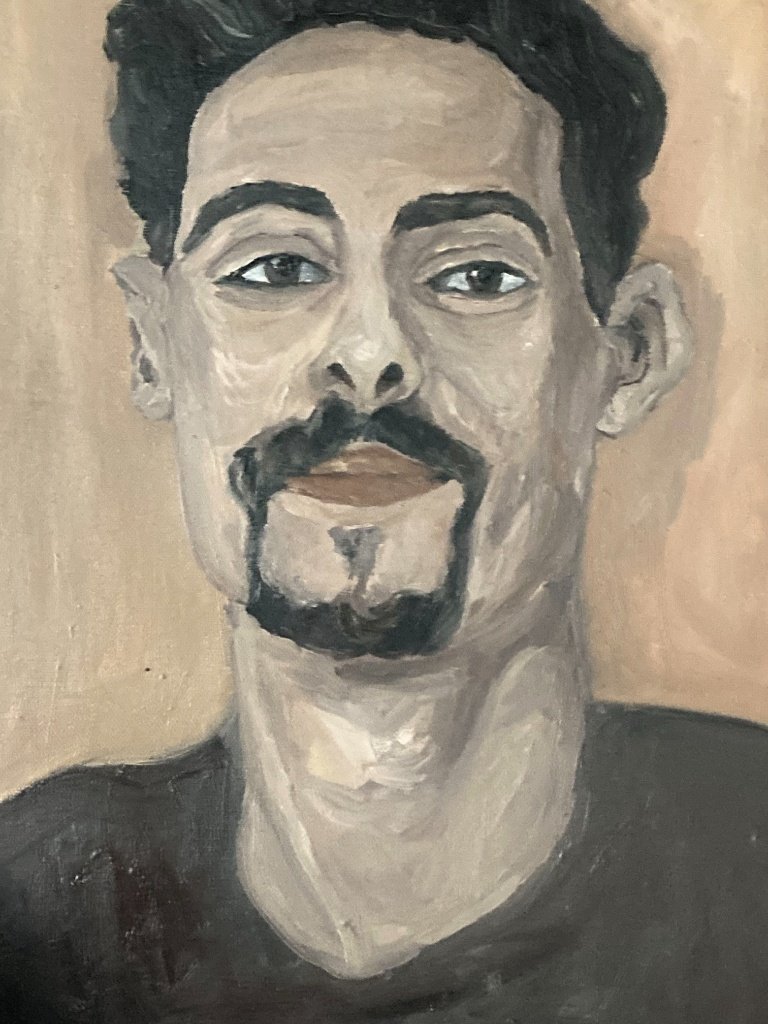Ahmed, olio su tela, cm 40 x 30 – artwork by Alice Mascheroni