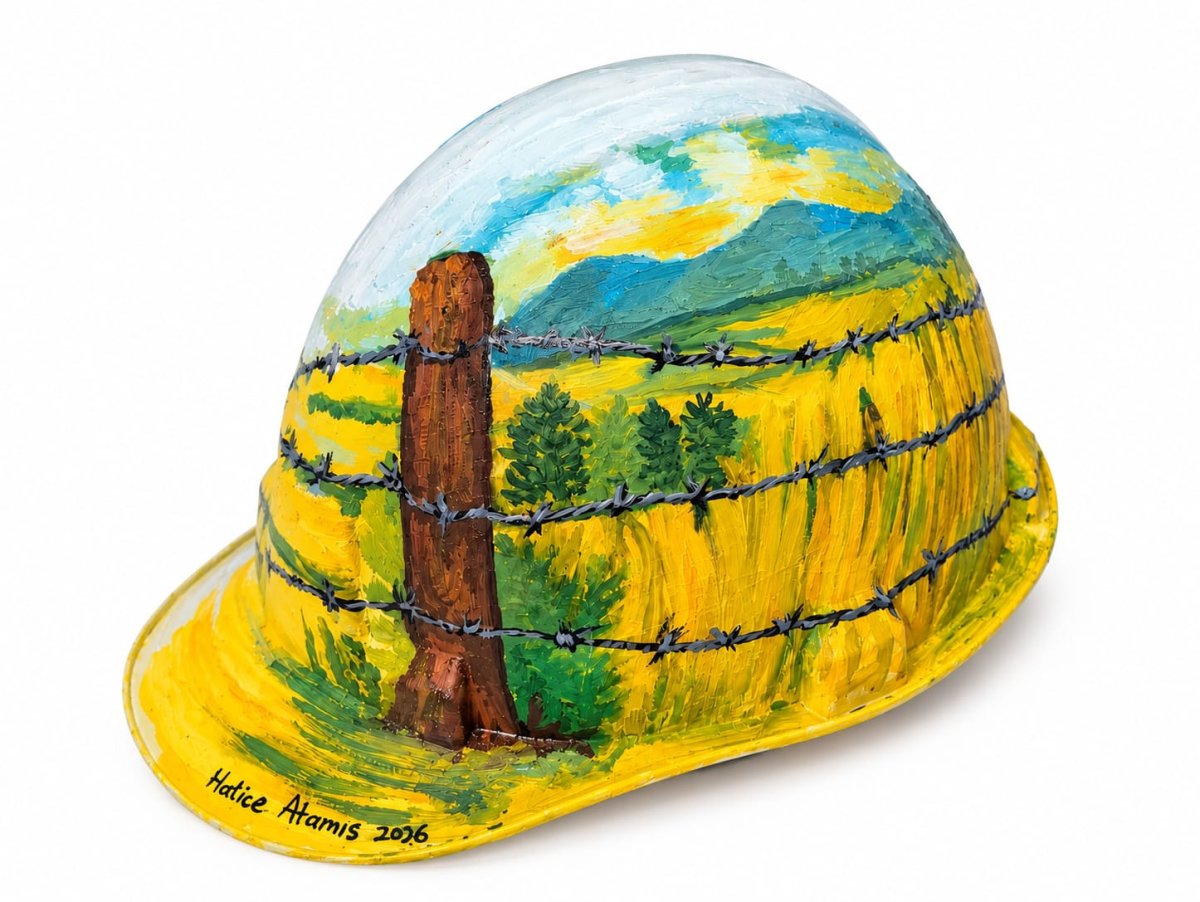 Mezi, kombinovaná technika, 21–23 × 15–17 cm – dílo od Hatice Atamış
