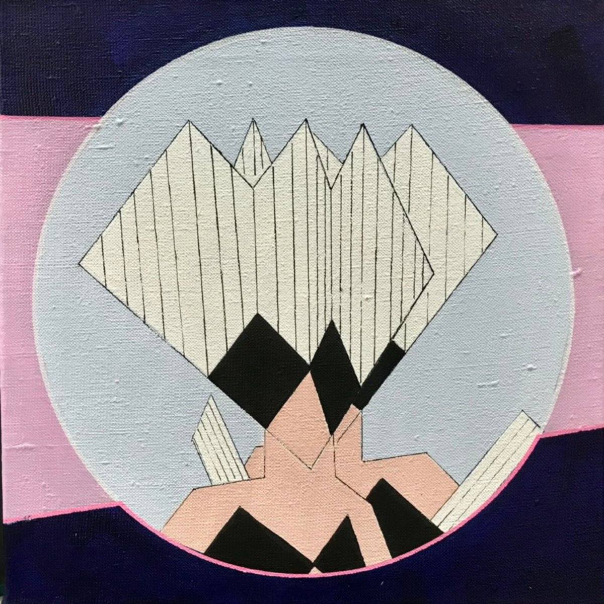 Hrdinové zrcadel, 30×30 cm, 2023 - dílo od Birgitt Fischer