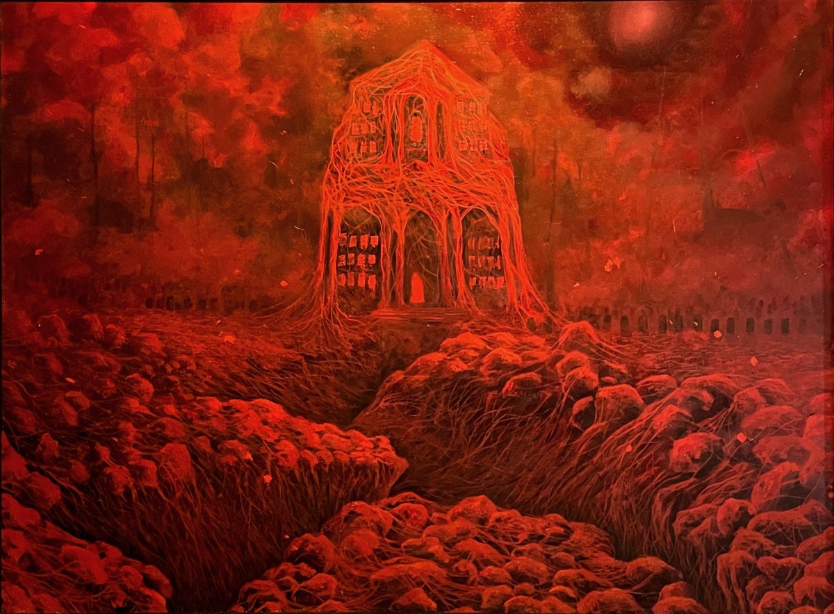 Bez názvu, olej na sololitu, 80x60 cm, 2026 - artwork by Michaela Hromadová