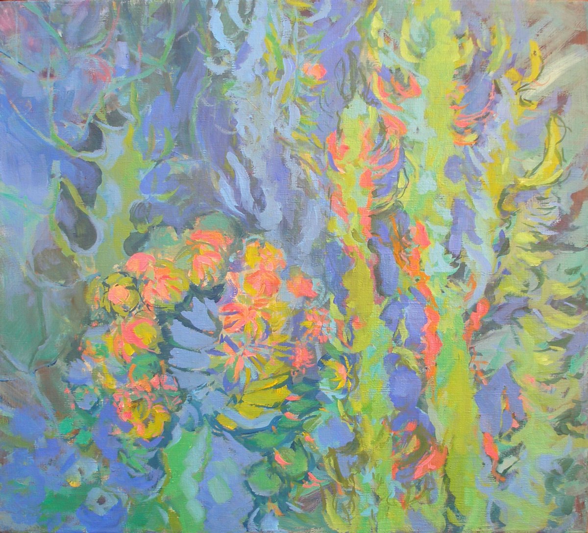 Kaktusmania, olej na plátně, 50 × 44 cm, 2008 - dílo od Alice Waisserová