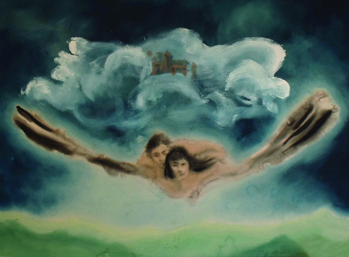 Let, 2024, akryl na plátně, 140x200 cm - dílo od Elisabeth-Marie