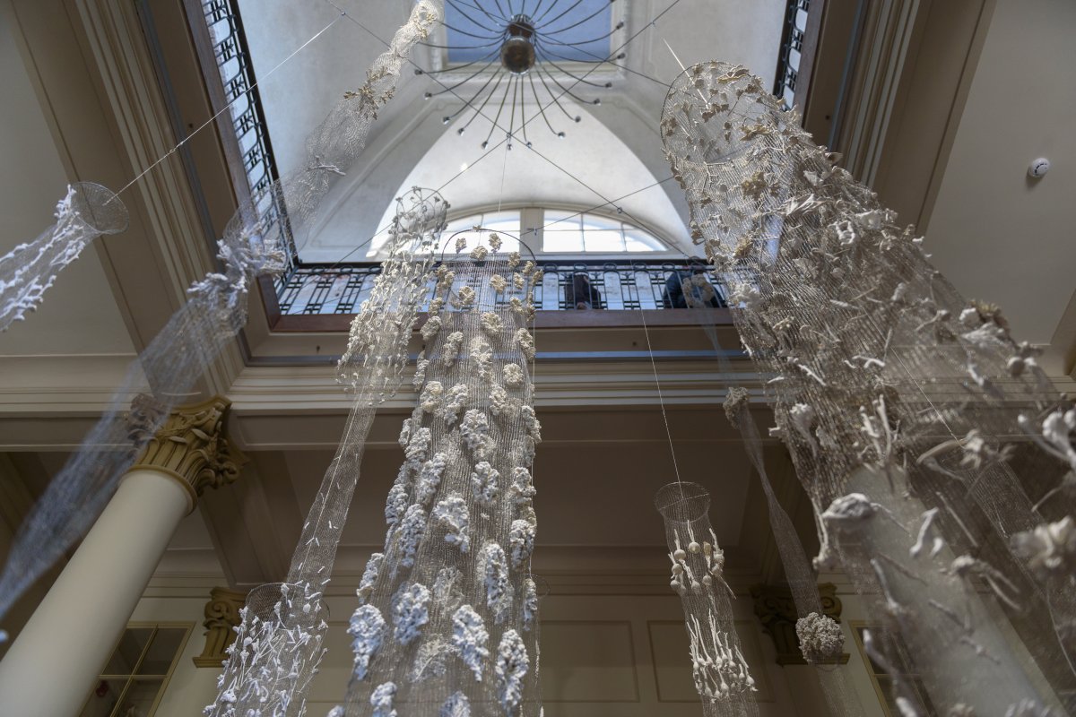 Installation of Porcelain Flowers and Plants “Biophilia”, 2025–2026 - artwork by Diana Grochovska