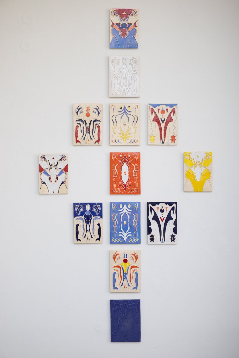 Tile Composition, diploma thesis, AVU, 2025 - artwork by Žofie Eder