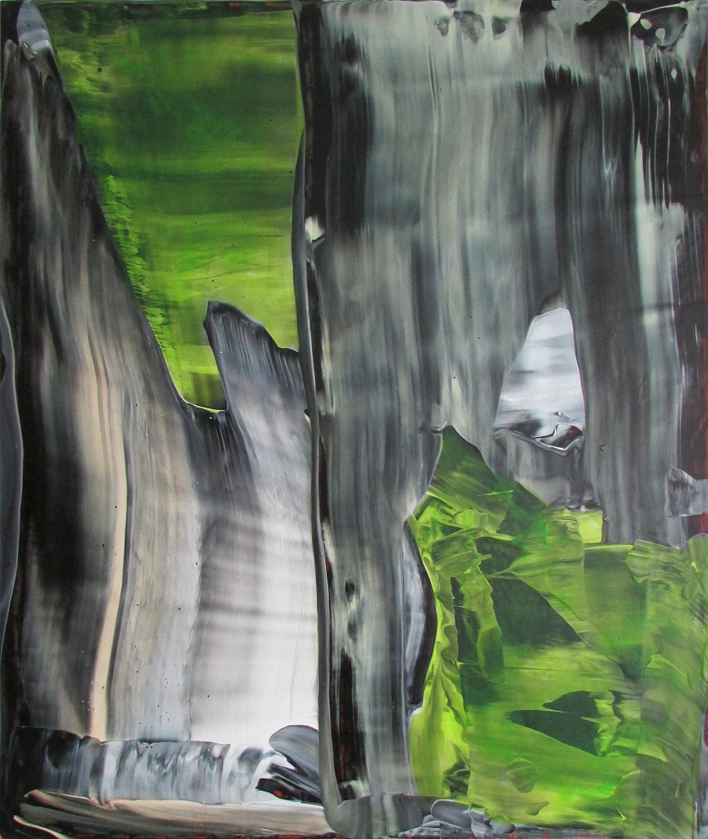 Skály, akryl na plátně, 60×50 cm, 2019 - dílo od Jakub Hvězda