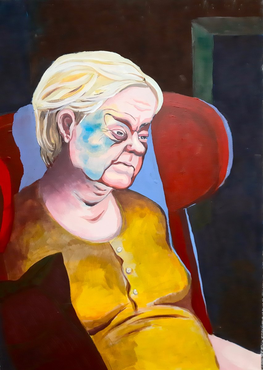 I don¨t remember..., acrylic on canvas, 2024 - artwork by Kristýna Boháčová