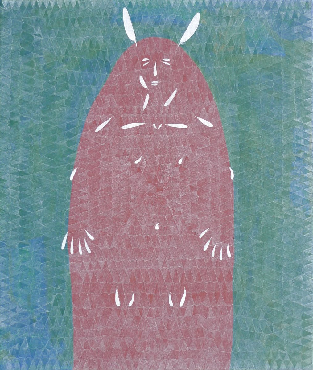 Every Coat Is Fragile, acrylic on canvas, 115×100 cm, 2014 - artwork by Jan Karpíšek