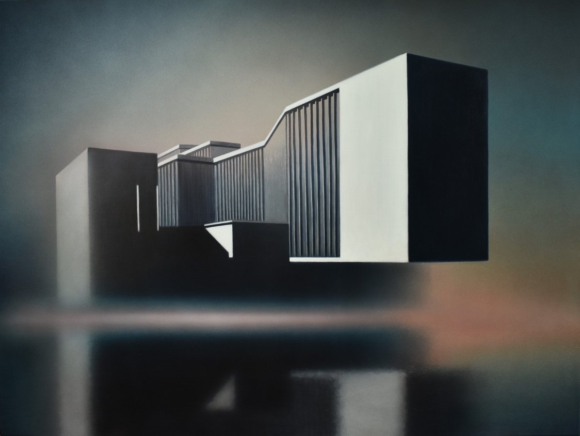 Obchodní dům IX, olej a akryl na plátně, 160×200 cm, 2024 - dílo od Lukáš Havrda