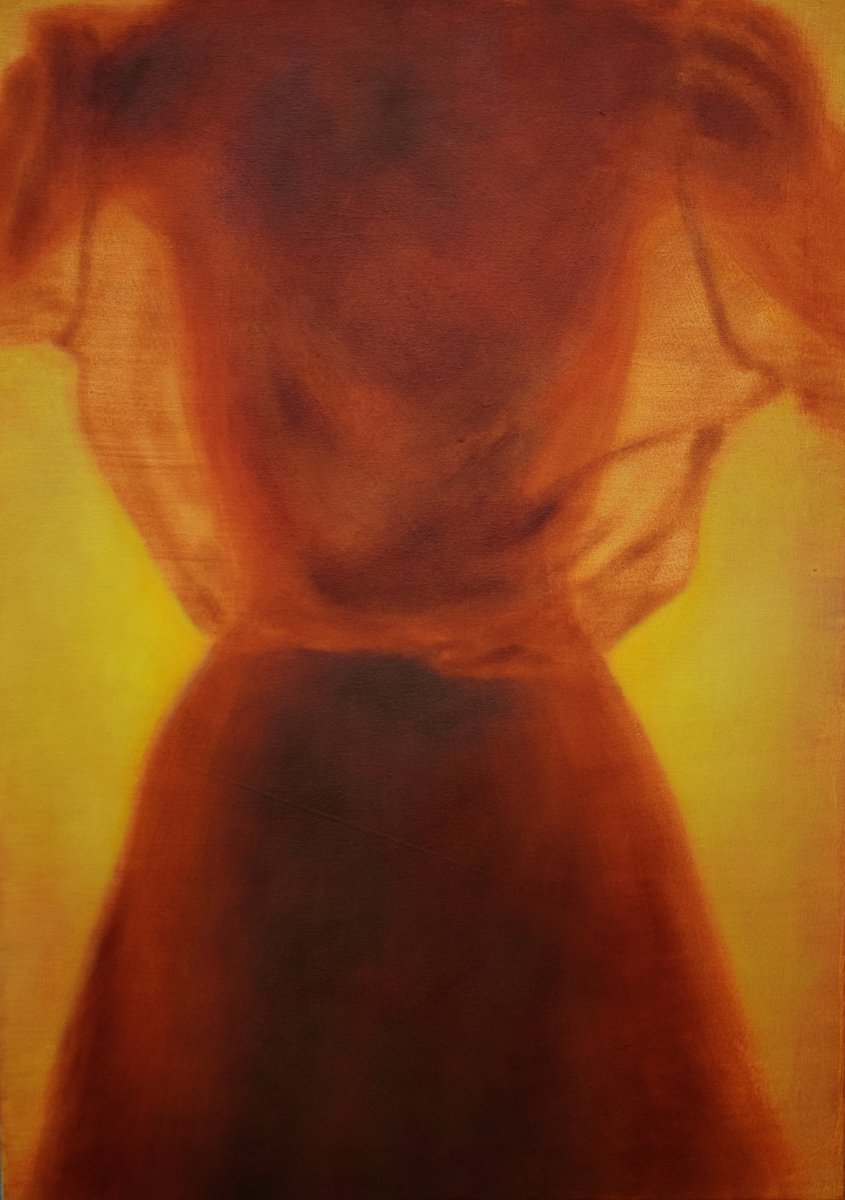 Tvary, 2026, olej a akryl na plátně, 85x60 cm - dílo od Elisabeth-Marie