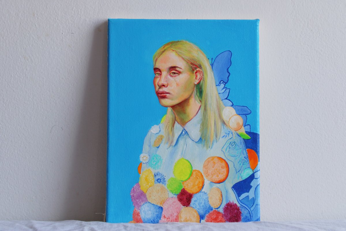 Bizzare portrait - artwork by Jitka Mikolášková